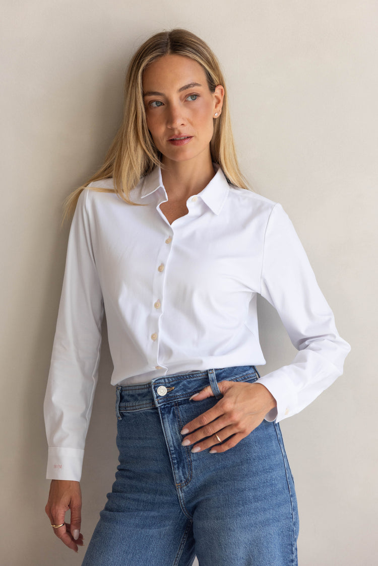 The Elm blouse – Blue melange - L42