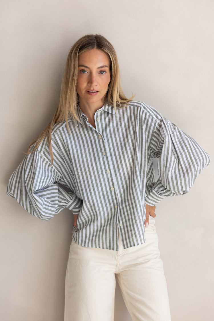 The Laurel blouse – Light blue - WB2