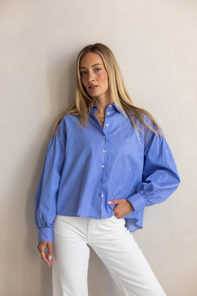 The Laurel blouse – Light blue - WB2