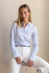 Pencil stripe light blue / white - L80